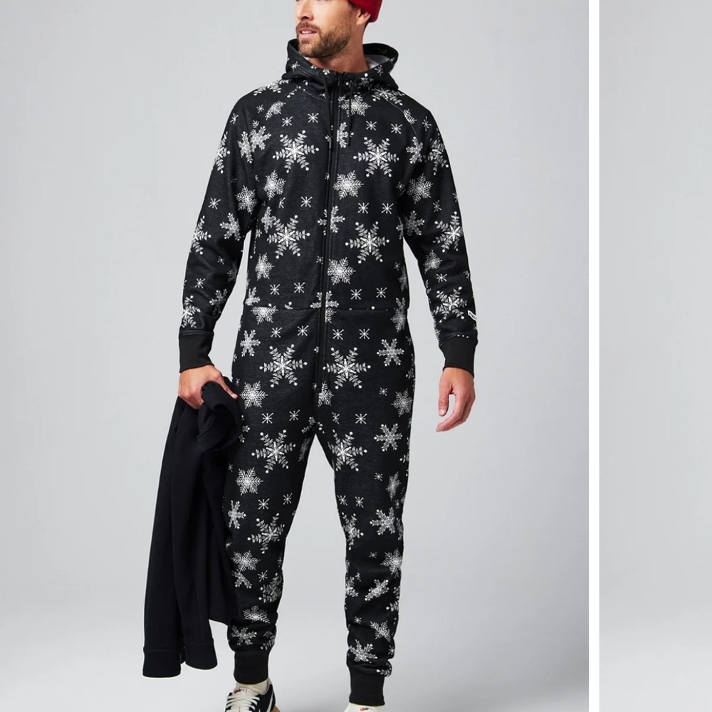 NEW FABLETICS The Go-To Fleece Hooded Onesie Size: M